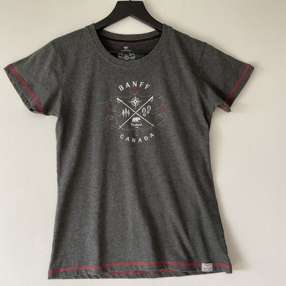 NWT Banff National Park Women's Short Sleeve T Shirt Canada Nature Hiking